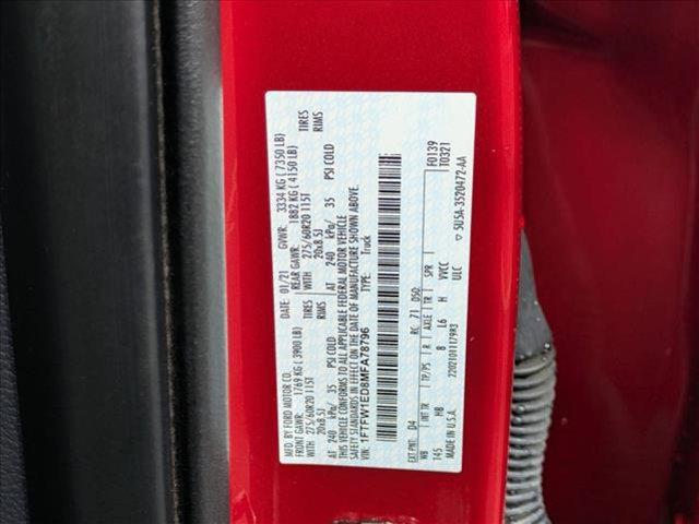 Photo of 2021 Rapid Red Metallic Tinted Clearcoat Ford F-150