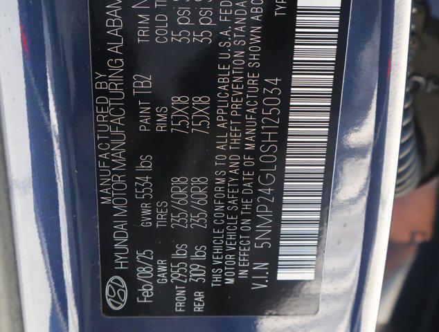 Photo of 2025 Atlantis Blue Hyundai SANTA FE