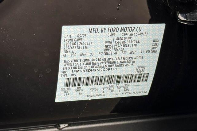 Photo of 2025 Agate Black Ford Explorer