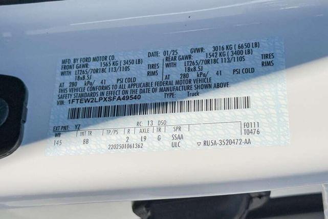Photo of 2025 Oxford White Ford F-150