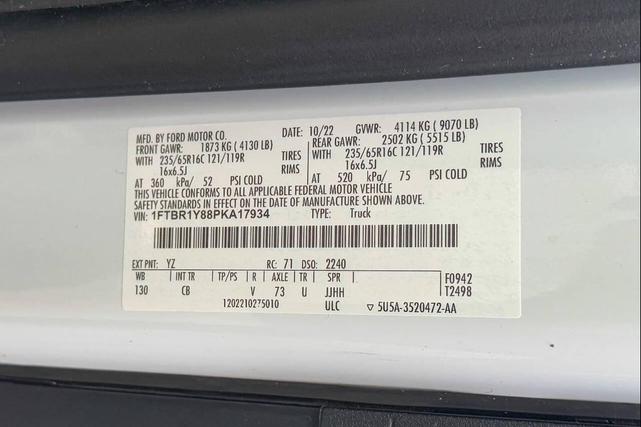 Photo of 2023 Oxford White Ford Transit-250