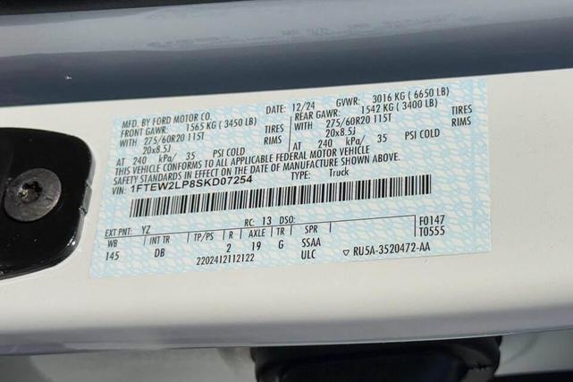 Photo of 2025 Oxford White Ford F-150