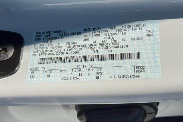 Photo of 2025 Oxford White Ford F-150