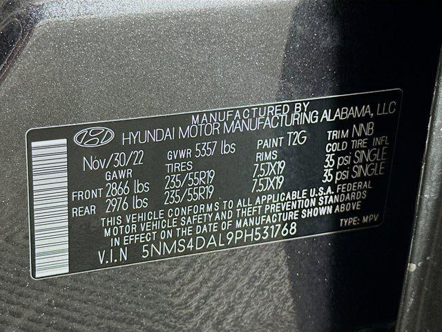 Photo of 2023 Portofino Gray Hyundai SANTA FE