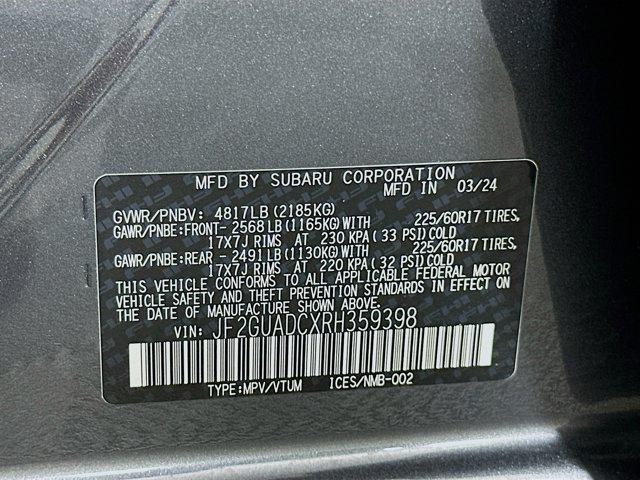 Photo of 2024 Magnetite Gray Metallic Subaru Crosstrek