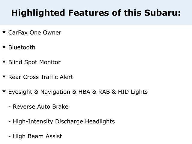 2017 Subaru Outback