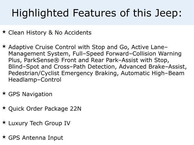Photo of 2021 Bright White Clearcoat Jeep Grand Cherokee L
