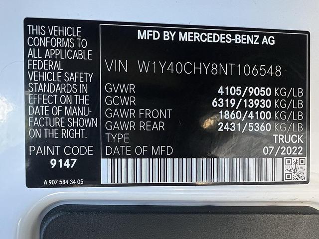 Photo of 2022 White Mercedes-Benz Sprinter 2500