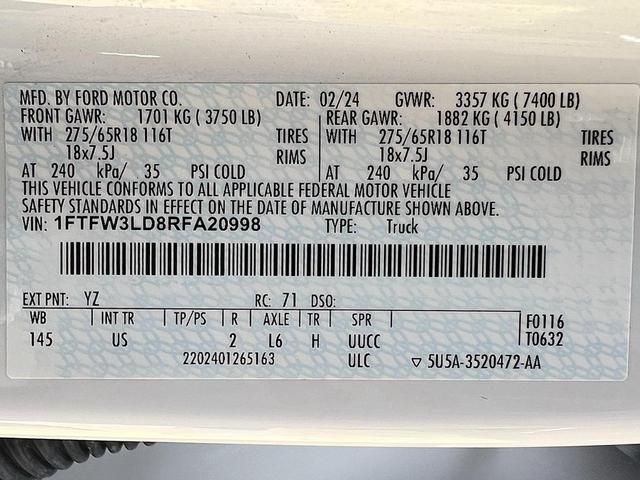 Photo of 2024 OXFORD WHITE Ford F-150