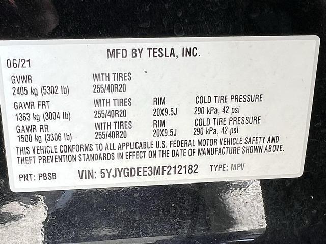 Photo of 2021 Solid Black Tesla Model Y
