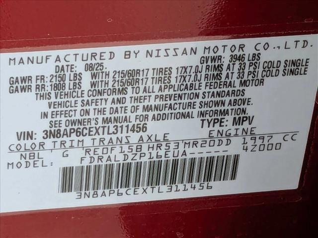 Photo of 2026 Scarlet Ember Tintcoat Nissan Kicks