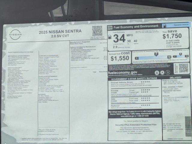 Photo of 2025 Gun Metallic Nissan Sentra