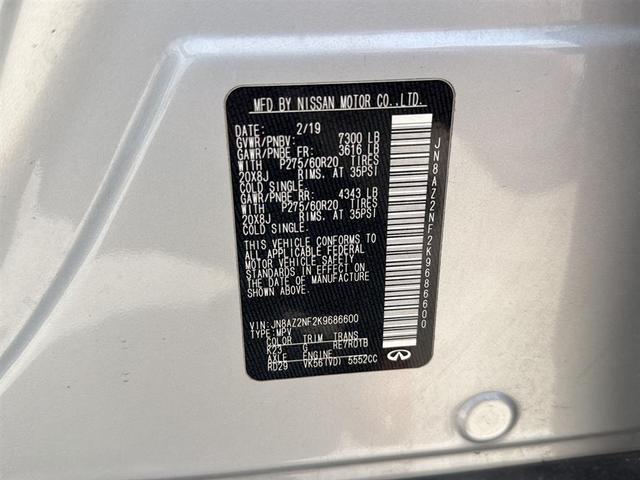 Photo of 2019 Liquid Platinum INFINITI QX80