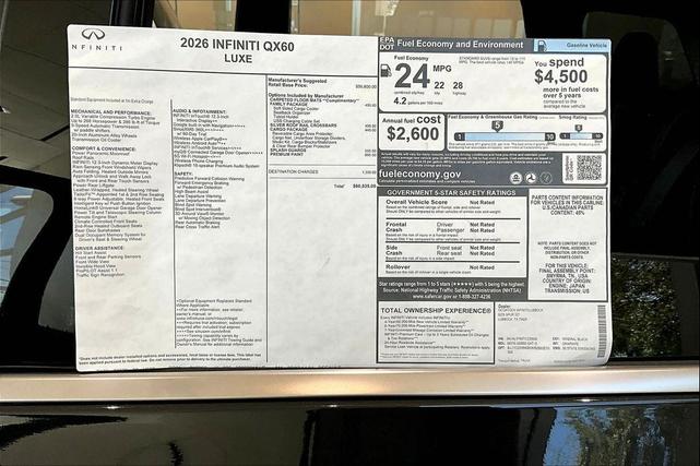 Photo of 2026 Mineral Black INFINITI QX60