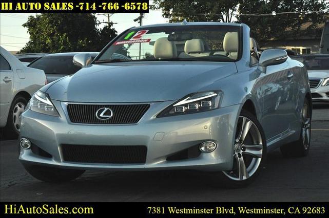 2012 Lexus Is 350c