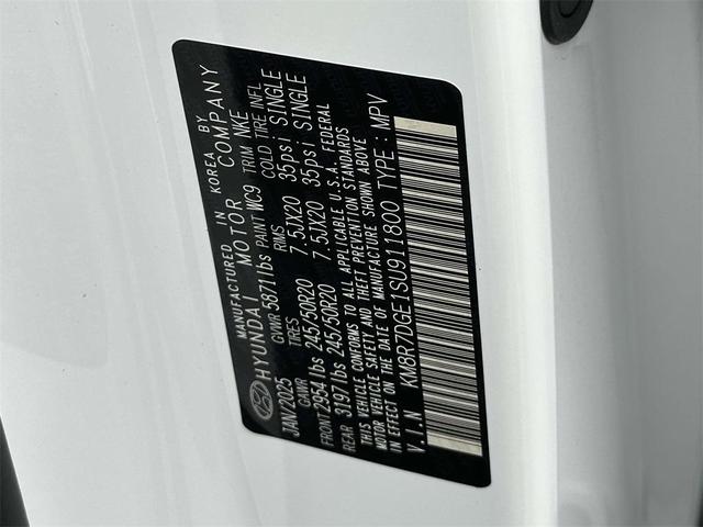 Photo of 2025 Hyper White Hyundai PALISADE