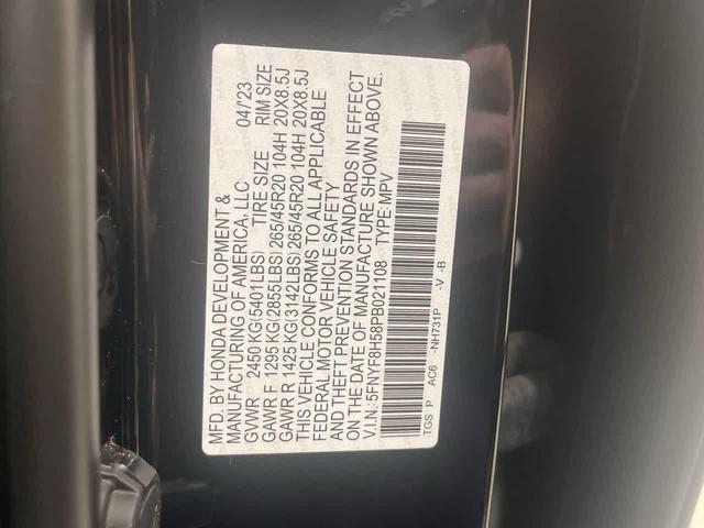 Photo of 2023 Crystal Black Pearl Honda Passport