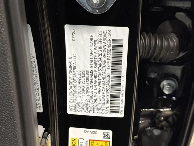 Photo of 2025 Crystal Black Pearl Honda Accord Hybrid