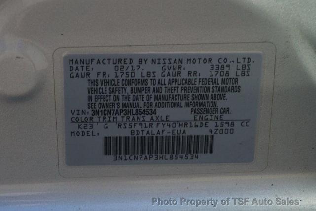 Photo of 2017 Brilliant Silver Nissan Versa