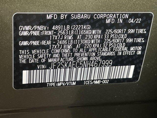 Photo of 2022 Autumn Green Metallic Subaru Forester