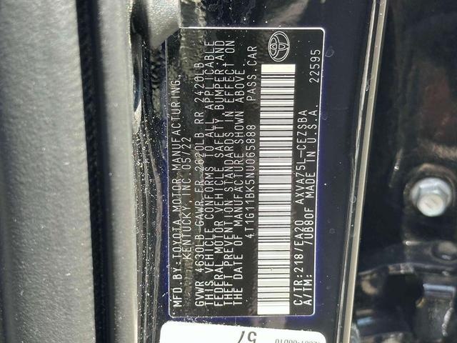Photo of 2022 Midnight Black Metallic Toyota Camry