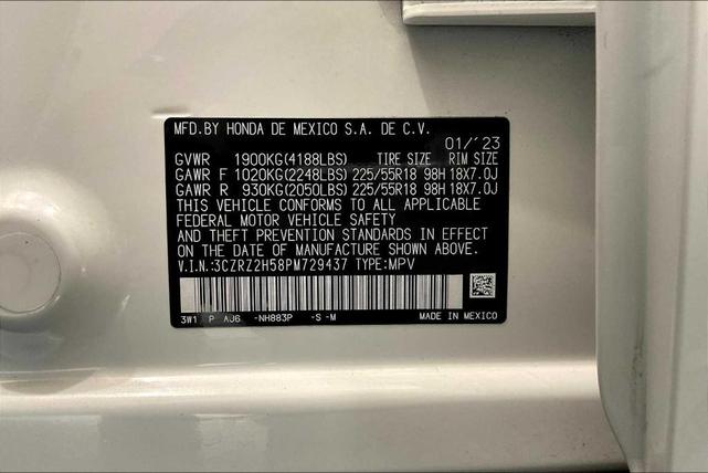 Photo of 2023 Platinum White Pearl Honda HR-V