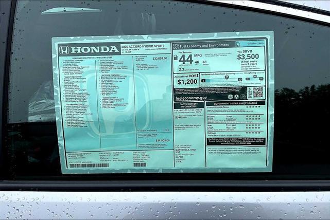 Photo of 2025 Solar Silver Metallic Honda Accord Hybrid