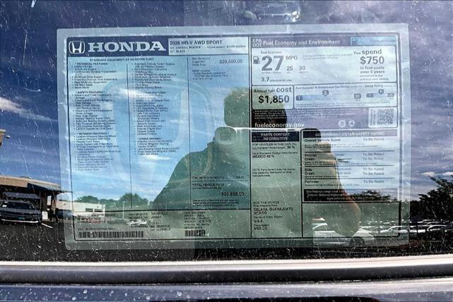 Photo of 2026 Crystal Black Pearl Honda HR-V