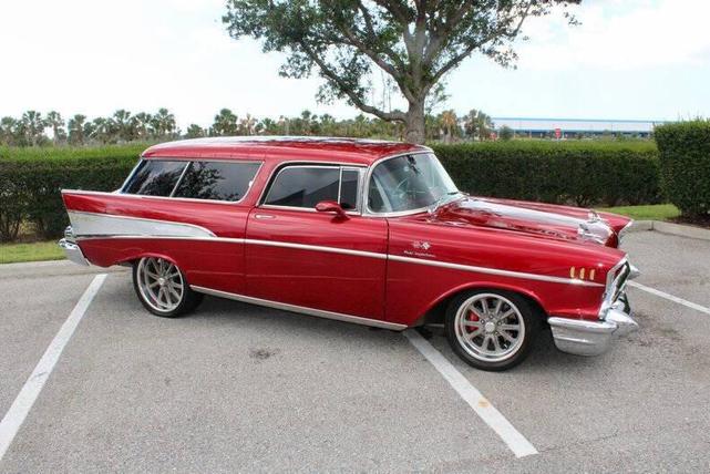 Photo of 1957 Razzberry Candy Apple Red Chevrolet Nomad