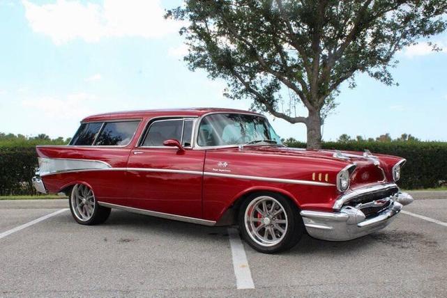 Photo of 1957 Razzberry Candy Apple Red Chevrolet Nomad