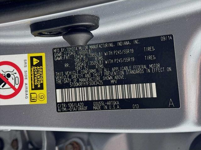Photo of 2015 Silver Sky Metallic Toyota Highlander