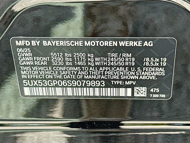 Photo of 2025 Black Sapphire Metallic BMW X3