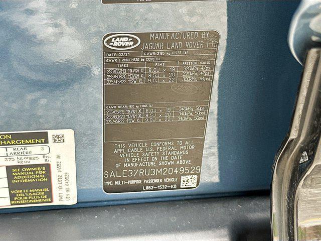 Photo of 2021 Tasman Blue Metallic Land Rover Defender