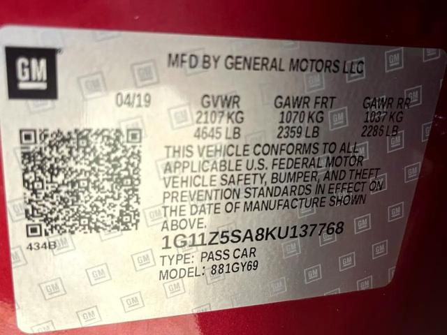 Photo of 2019 RED Chevrolet Impala