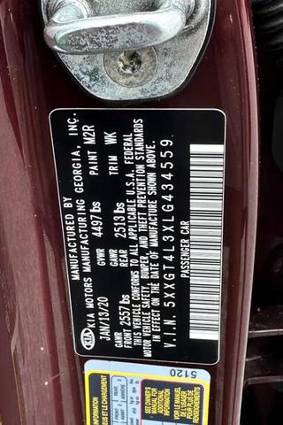 Photo of 2020 Red Kia Optima