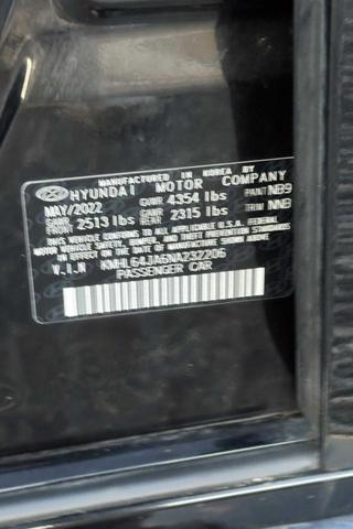 Photo of 2022 Black Hyundai SONATA