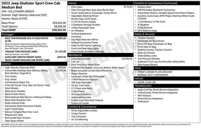 Photo of 2023 High Velocity Clearcoat Jeep Gladiator