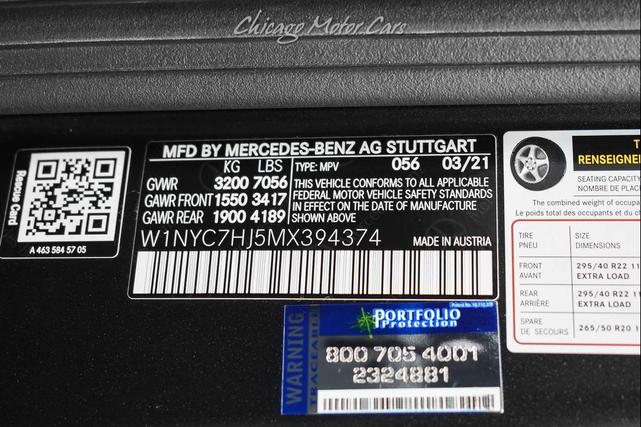 Photo of 2021 designo Night Black Magno Matte Mercedes-Benz AMG G 63