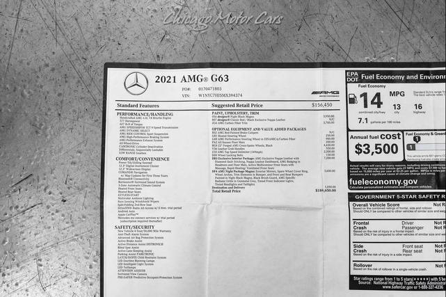 Photo of 2021 designo Night Black Magno Matte Mercedes-Benz AMG G 63