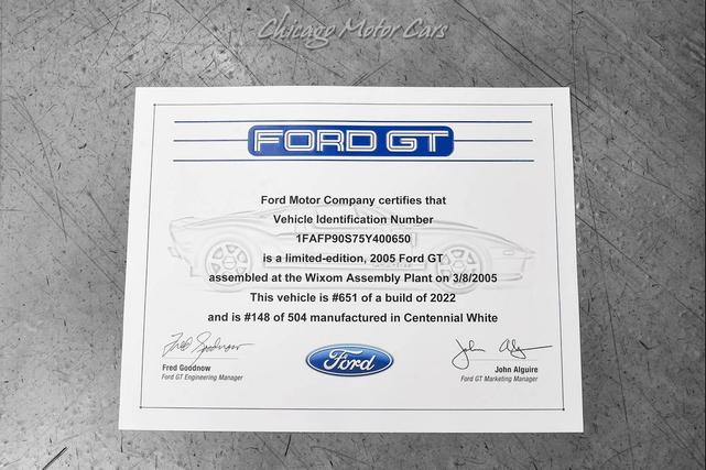 Photo of 2005 Centennial White Clearcoat Ford GT