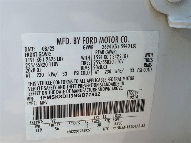 Photo of 2022 Oxford White Ford Explorer