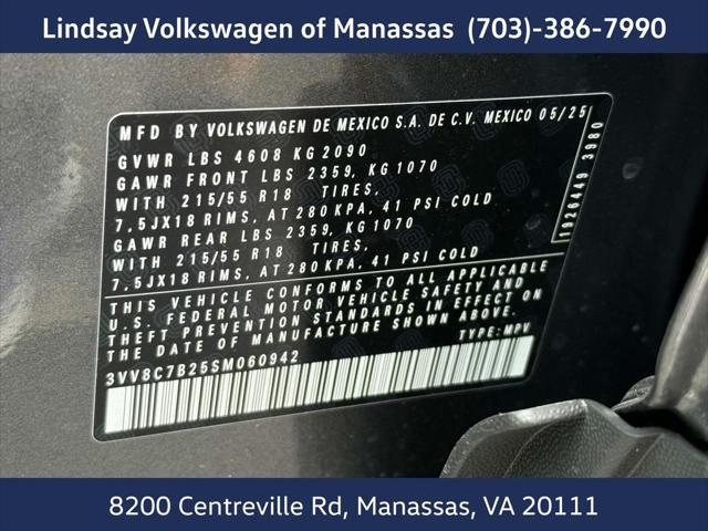 Photo of 2025 Platinum Gray Metallic Volkswagen Taos