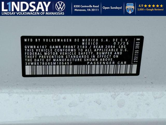 Photo of 2025 Pure White Volkswagen Jetta
