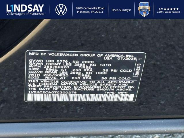 Photo of 2026 2t2t Volkswagen Atlas Cross Sport