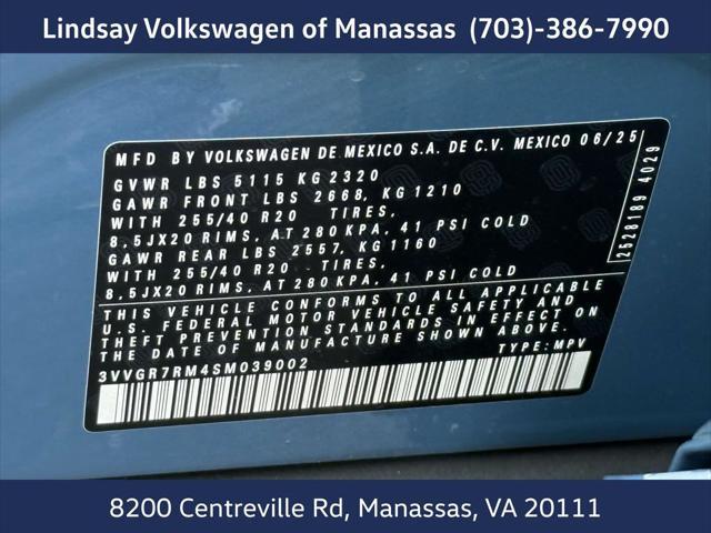 Photo of 2025 Monterey Blue Pearl Volkswagen Tiguan