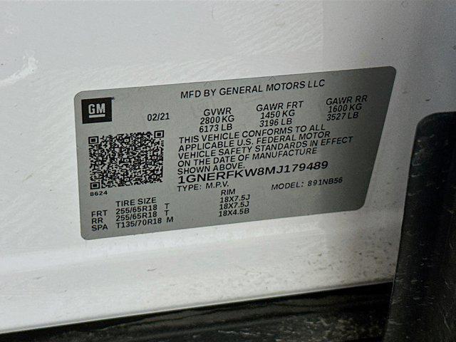 Photo of 2021 Summit White Chevrolet Traverse