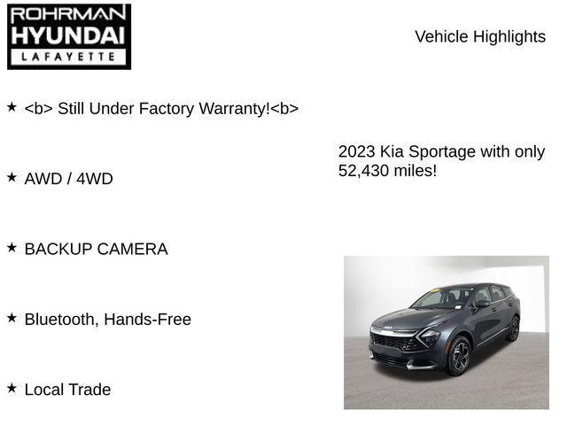 Photo of 2023 Gravity Gray Kia Sportage