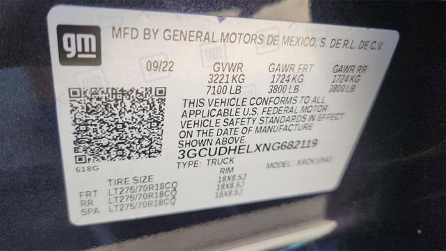 Photo of 2022 Dark Ash Metallic Chevrolet Silverado 1500