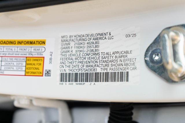 Photo of 2025 Platinum White Pearl Honda Accord Hybrid