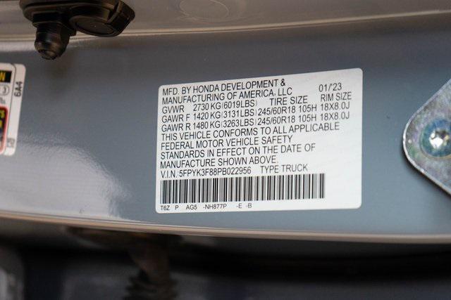 Photo of 2023 Sonic Gray Pearl Honda Ridgeline